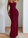 1930s Solid Lace-Up Strapless Maxi Dress - vintage dress, retro fashion