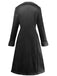 1930s Solid Lapel Button Suedette Mid-Length Coat - vintage fashion, retro style