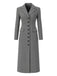 1930s Solid Lapel Button Wool Coat - vintage fashion, retro style