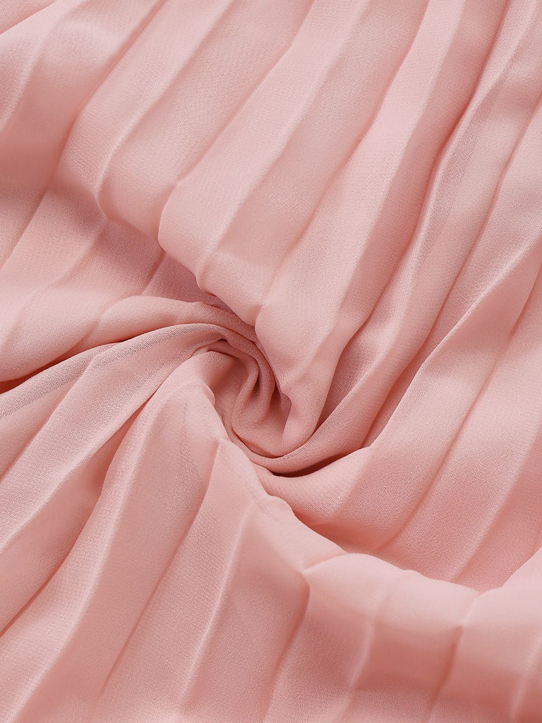 1930s Solid Pleated Strappy Evening Dress - vintage dress, retro fashion