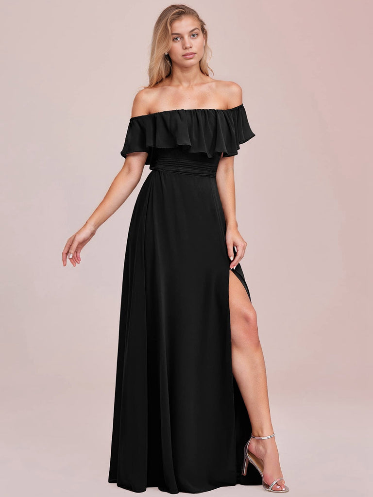 1930s Solid Roll Collar Off Shoulder Slit Dress, vintage dress, retro fashion - perfect for women who love vintage and retro fashion
