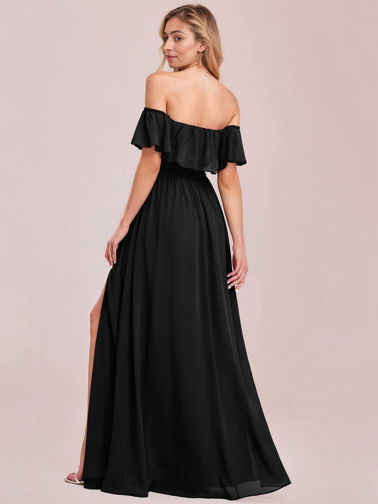 1930s Solid Roll Collar Off Shoulder Slit Dress, vintage dress, retro fashion - perfect for women who love vintage and retro fashion