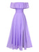 1930s Solid Roll Collar Off Shoulder Slit Dress, vintage dress, retro fashion - perfect for women who love vintage and retro fashion