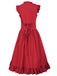 1930s Solid Ruffles Square Neck Steampunk Dress — the kind of 1930s dress that makes strangers smile