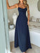 1930s Solid Spaghetti Strap Lace-Up Maxi Dress - vintage dress, retro fashion