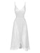 1930s Solid V-Neck Ruffle Sheer Nightgown, vintage fashion, retro style - perfect for women who love vintage and retro fashion