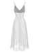 1930s Solid V-Neck Ruffle Sheer Nightgown, vintage fashion, retro style - perfect for women who love vintage and retro fashion