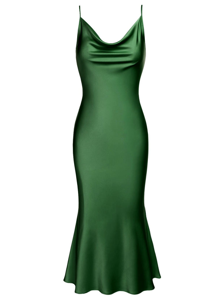 1930s Spaghetti Strap Fishtail Dress — vintage elegance for the modern woman