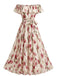 1930s Floral Halter Vintage Classic Dress 2