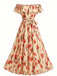 1930s Floral Halter Vintage Classic Dress 5