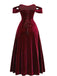 Wine Red 1930s Velvet Corset Formal Dress: beautiful vintage dress, retro fashion, elegant style with timeless appeal