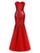 She slips into this 1930s Vintage Sequin Strapless Dress and suddenly it's a 1930s daydream