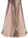 This 1930s Vintage Sequin Strapless Dress wraps her in 1930s elegance, one twirl at a time