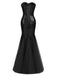 She slips into this 1930s Vintage Sequin Strapless Dress and suddenly it's a 1930s daydream
