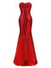 This 1930s Vintage Sequin Strapless Dress wraps her in 1930s elegance, one twirl at a time