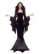 1930s Halloween Velvet Witch Batwing Sleeve Mermaid dress - vintage dress, retro fashion