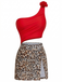 1940s 3D Floral One-Shoulder One-Piece Swimdress - vintage dress, retro fashion