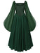 1940s Square Neck Vintage Classic Dress 4