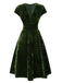 This 1940s Deep V-Neck Velvet Dress wraps her in 1940s elegance, one twirl at a time