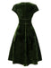 1940s Deep V-Neck Velvet Dress — a 1940s silhouette that turns sidewalks into runways