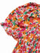 1940s Ditsy Floral Puff Wrinkle Dress, vintage dress, retro fashion, floral print - perfect for women who love vintage and retro fashion