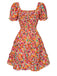 1940s Ditsy Floral Puff Wrinkle Dress, vintage dress, retro fashion, floral print - perfect for women who love vintage and retro fashion