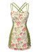 1940s Double Strap Pleated Roses One-Piece Swimsuit: 1940s Riviera elegance, reimagined for her