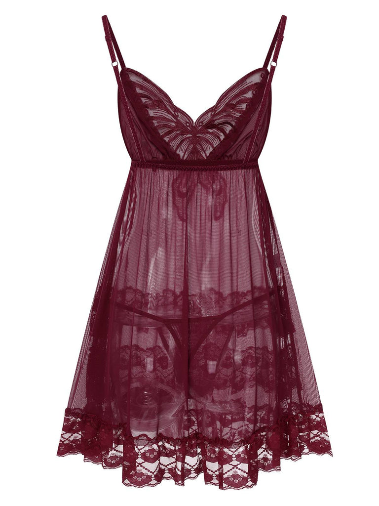 1940s Embroide Lace Butterfly Sheer | 1940s | vintage dress, retro fashion