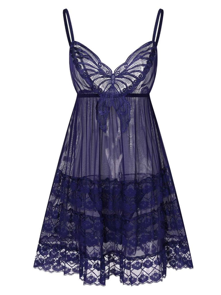 1940s Embroide Lace Butterfly Sheer | 1940s | vintage dress, retro fashion