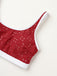 1940s Eyelet High Waisted Color Block Tankini Set, vintage fashion, retro style - perfect for women who love vintage and retro fashion