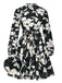 1940s Floral Belted Pleated Dress | 1940s | vintage dress, retro fashion