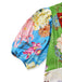 1940s Floral Doodle Puff Sleeve Dress - vintage dress, retro fashion