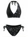 1940s Floral Print Halter Tankini Set - vintage fashion, retro style