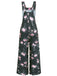 1940s Floral Print Wide-Legged Jumpsuit - vintage jumpsuit, retro fashion