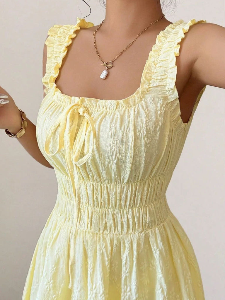 1940s Bow A-Line Dress 6