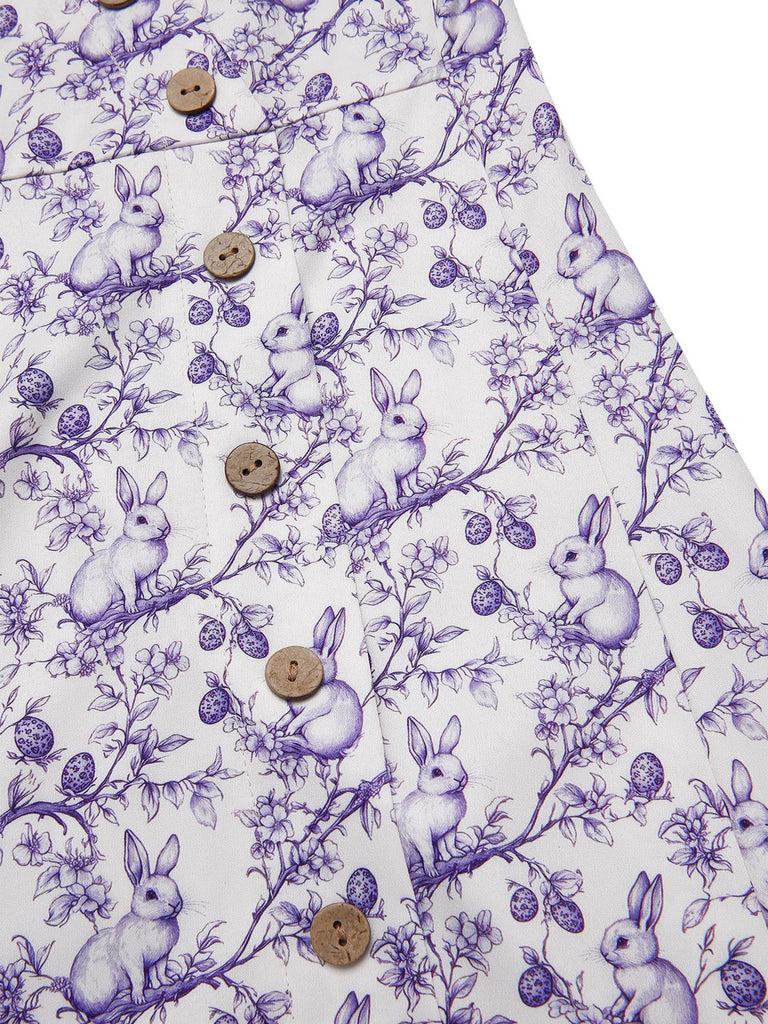 1940s Floral V-Neck Added Button Dress — vintage elegance for the modern woman