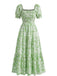 1940s Print Swing Vintage Dress 5