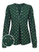 1940s Foil Stamping Stars V-Neck Blouse, vintage top, retro blouse - perfect for women who love vintage and retro fashion