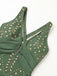 1940s Hollow Out Metal Buckle One-Piece Swimsuit 9