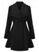1940s Lapel Solid Tailored Coat - vintage fashion, retro style, elegant red