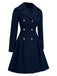 1940s Notched Collar Double-Breasted Dress Coat, vintage dress, retro fashion - perfect for women who love vintage and retro fashion