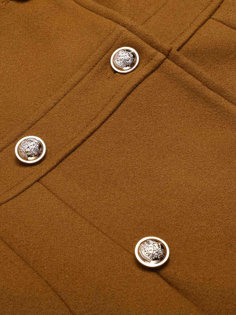 1940s Notched Collar Double-Breasted Dress Coat, vintage dress, retro fashion - perfect for women who love vintage and retro fashion