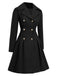 1940s Notched Collar Double-Breasted Dress Coat, vintage dress, retro fashion - perfect for women who love vintage and retro fashion
