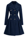 1940s Notched Collar Double-Breasted Dress Coat, vintage dress, retro fashion - perfect for women who love vintage and retro fashion