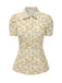 1940s Peter Pan Collar Ditsy Floral Blouse: a 1940s classic that whispers rather than shouts