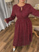 1940s Polka Dot Midi Dress - vintage dress, retro fashion