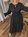 1940s Polka Dot Midi Dress - vintage dress, retro fashion