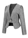 1940s Retro Plaid Button Fitted Blazer — vintage elegance for the modern woman