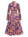 This 1940s Shirt Neck Floral Belted Dress wraps her in 1940s elegance, one twirl at a time