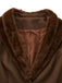 2PCS Brown 1940s Double Faux Fur Collar Jacket & A-Line Skirt - vintage skirt, retro style